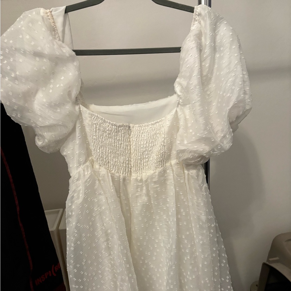 Storia white babydoll large dress